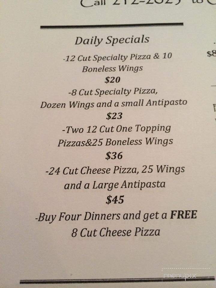 Marcellino's Pizza - Amsterdam, NY menu_pic