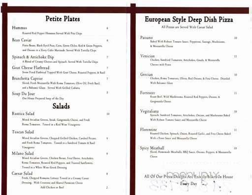 Market Street Bistro - Kingston, TN menu_pic