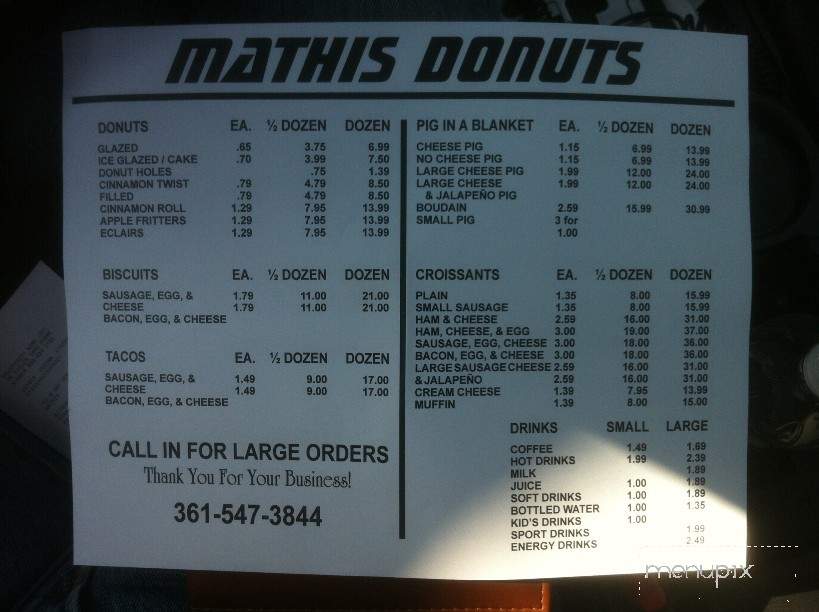 /380262240/Mathis-Donuts-Mathis-TX - Mathis, TX