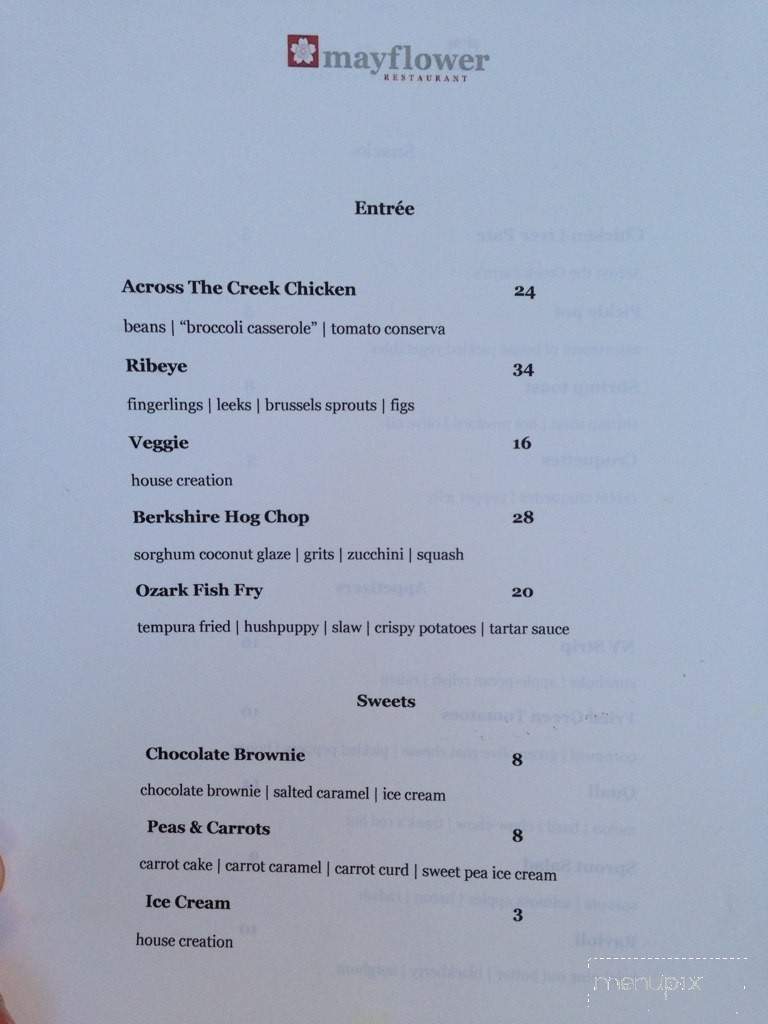 Mayflower - Fayetteville, AR menu_pic