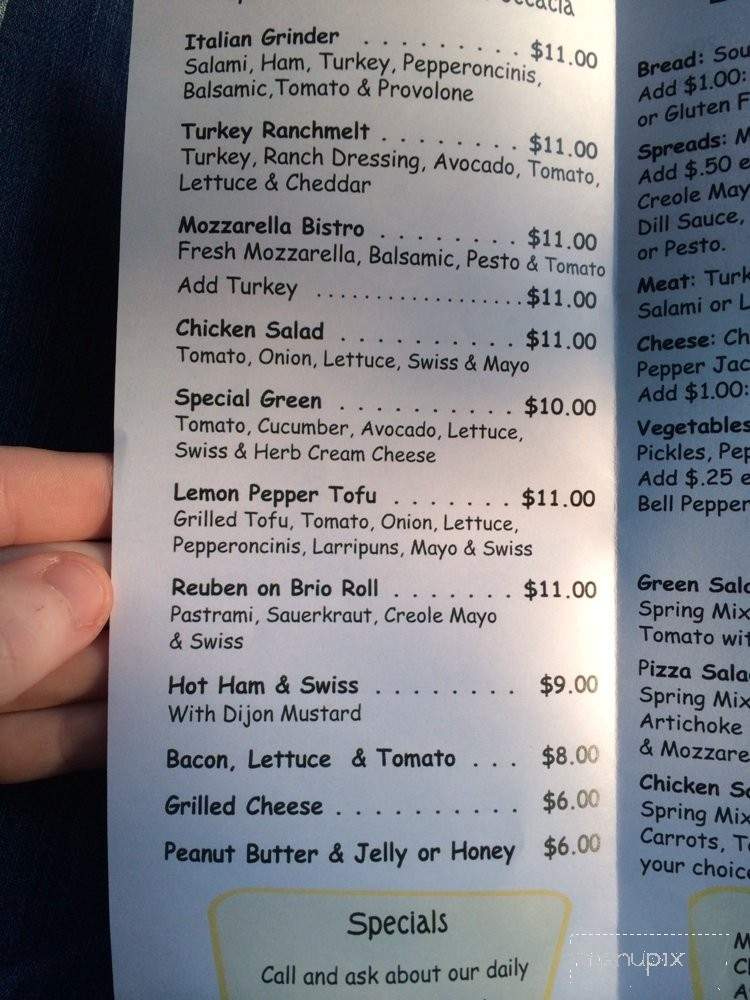 Meadows Cafe - Redway, CA menu_pic