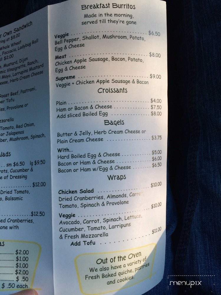 Meadows Cafe - Redway, CA menu_pic