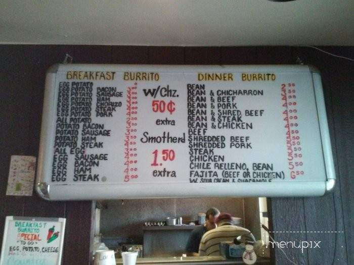 Mercedes Mexican Restaurant - Denver, CO menu_pic