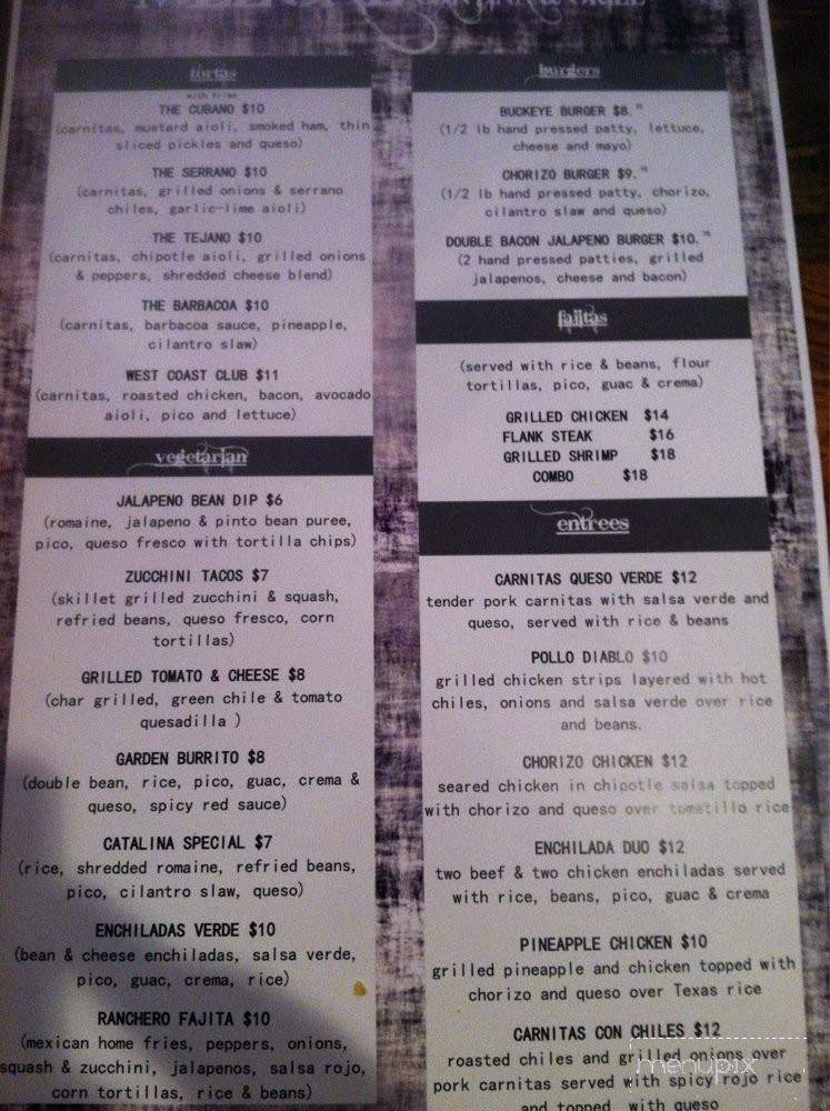 Mescal Cantina & Grill - Columbus, OH menu_pic
