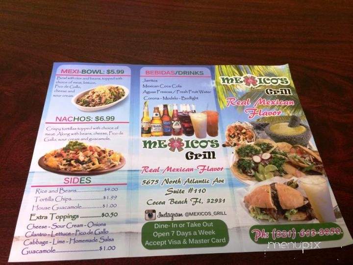 Mexico's Grill - Cocoa Beach, FL menu_pic