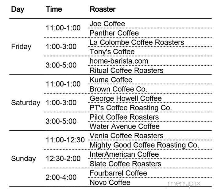 Mighty Good Coffee - Ann Arbor, MI menu_pic
