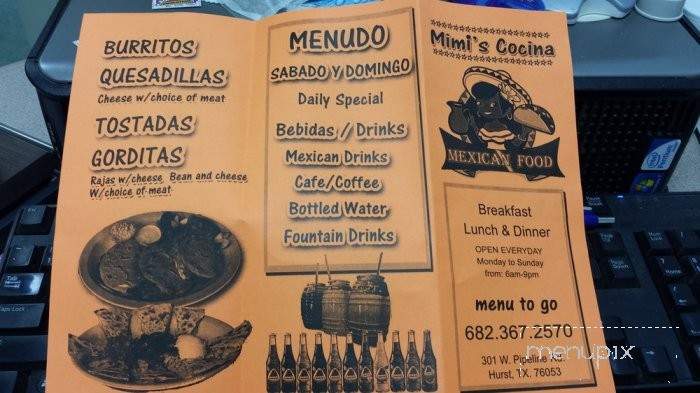 Mimi's Cocina - Hurst, TX menu_pic