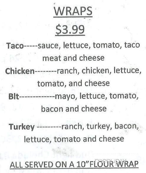 Modoc Food Market and Cafe - Modoc, IN menu_pic