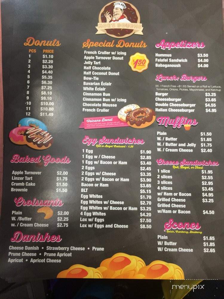 Moe's Doughs Donut Shop - Brooklyn, NY menu_pic