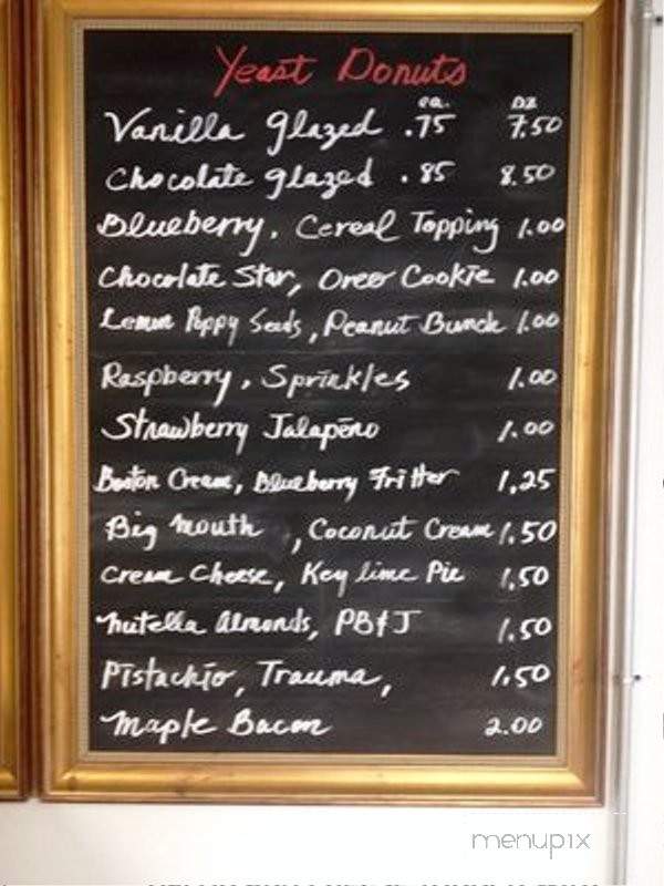 Mojo Donuts - Dallas, TX menu_pic
