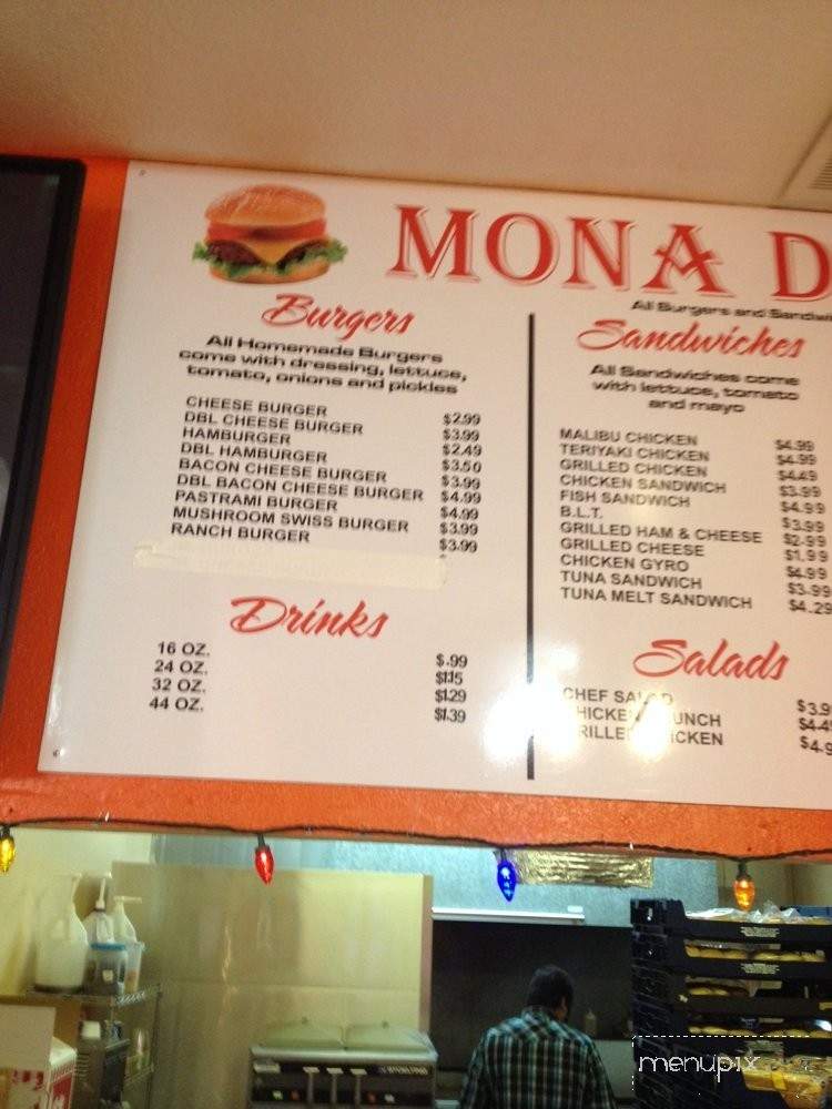 Mona Drive-in - Live Oak, CA menu_pic