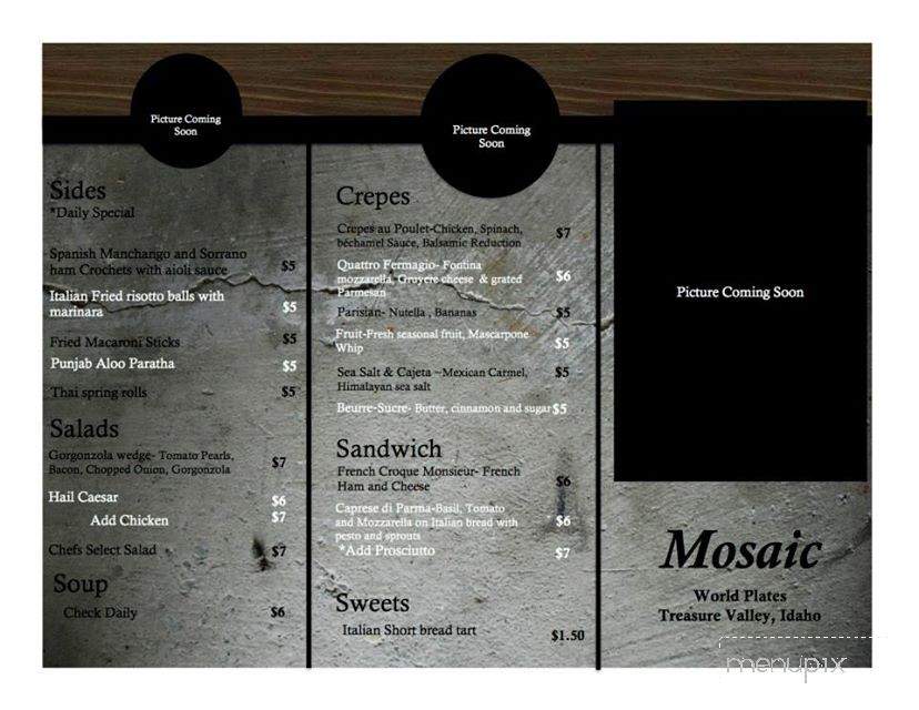 Mosaic World Crepes - Boise, ID menu_pic