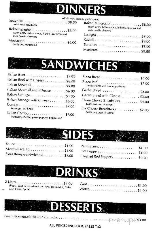 Moscato's Pizza - Genoa, IL menu_pic