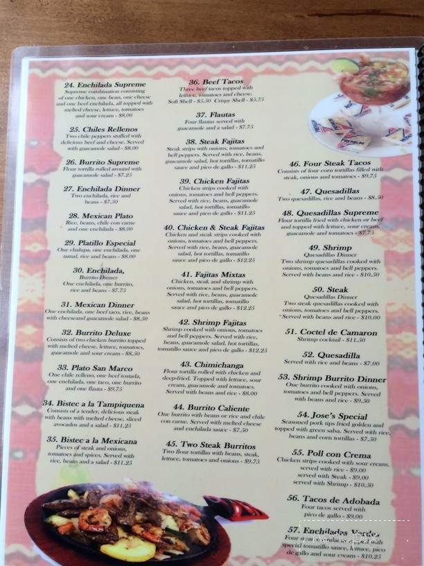 Mr. Taco Fresh Mexican Grill - Pensacola, FL menu_pic