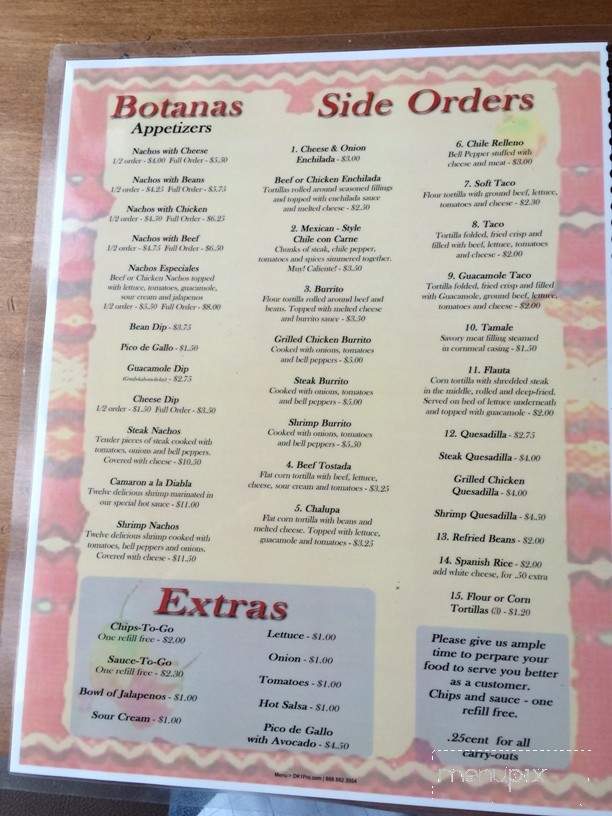 Mr. Taco Fresh Mexican Grill - Pensacola, FL menu_pic