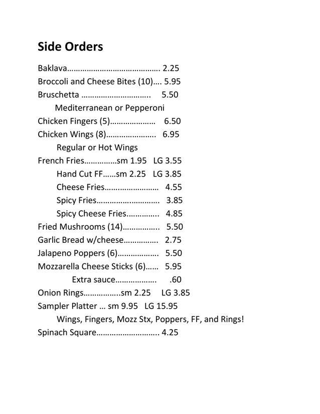 Newport House of Pizza - Newport, ME menu_pic