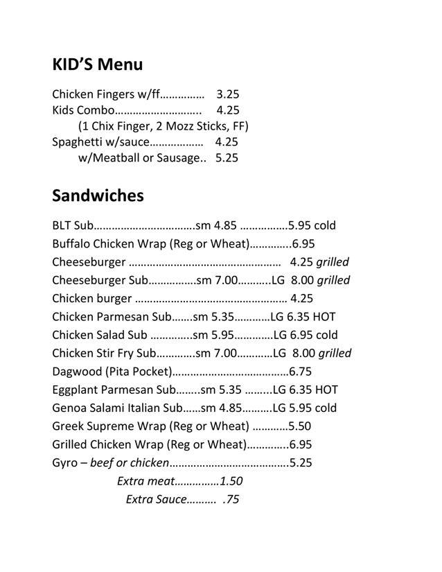 Newport House of Pizza - Newport, ME menu_pic