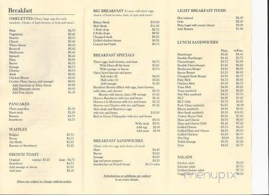 Nick Jr's Grill - Chicago, IL menu_pic