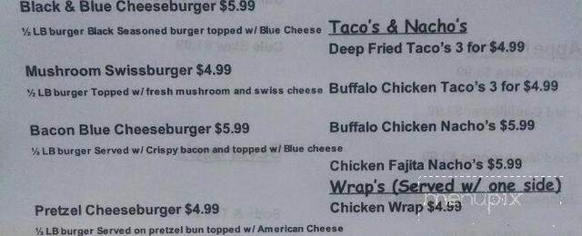 Nick's Bar & Grill - Granite City, IL menu_pic