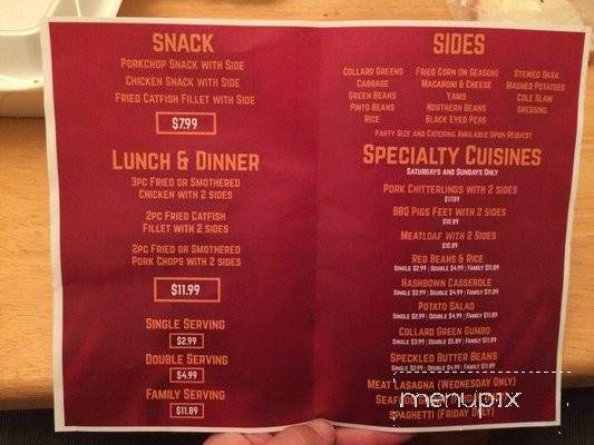 Nino's Southern Sides - Shorewood, WI menu_pic