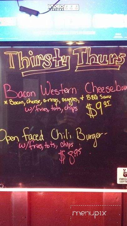The Not So Boring Bar and Grill - Boring, OR menu_pic