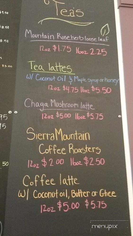 Nourish - Nevada City, CA menu_pic