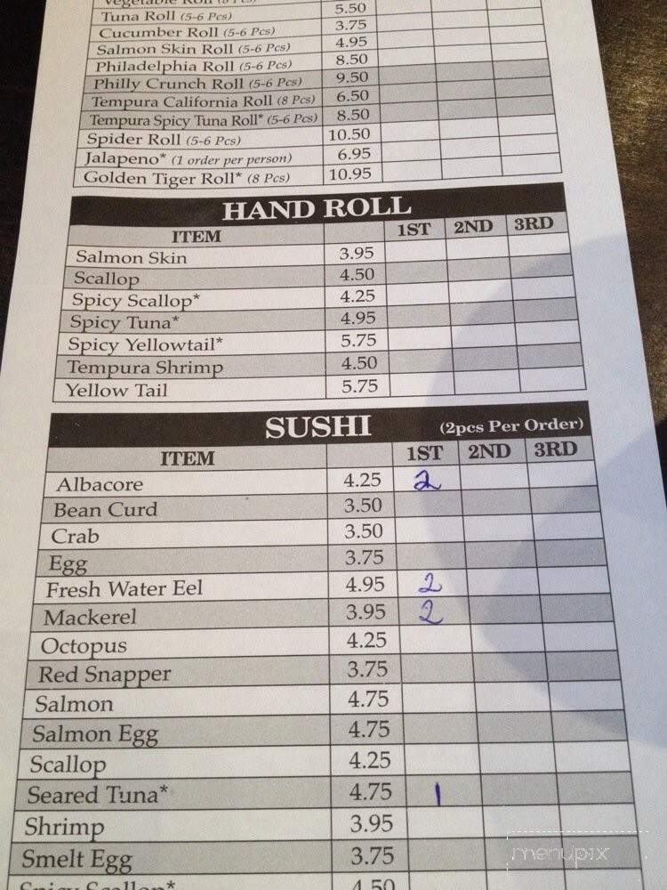 Odori - Buena Park, CA menu_pic