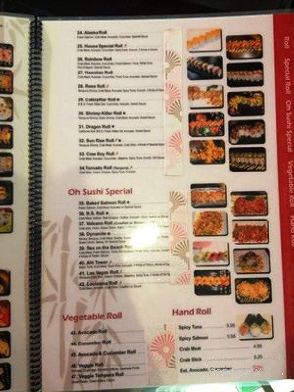 Oh-Sushi Roll & Teryaki - Dallas, TX menu_pic