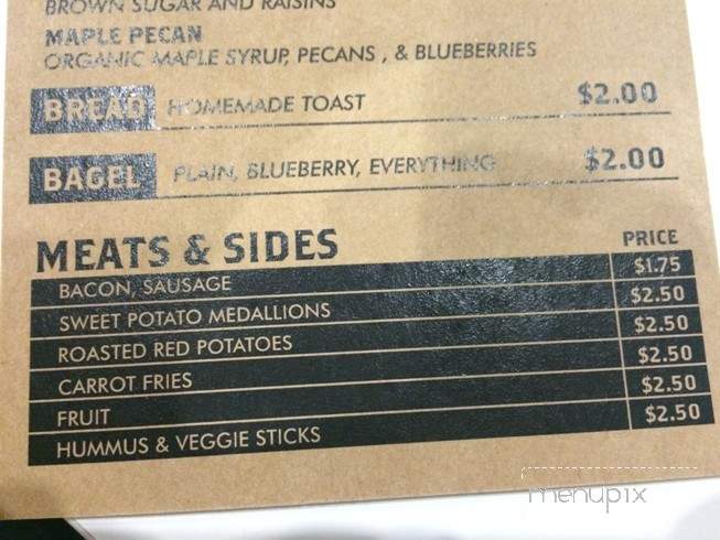 Organic Anchor Co. - Saint Augustine, FL menu_pic