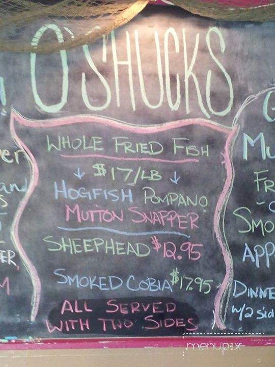 O'Shucks - Bradenton, FL menu_pic
