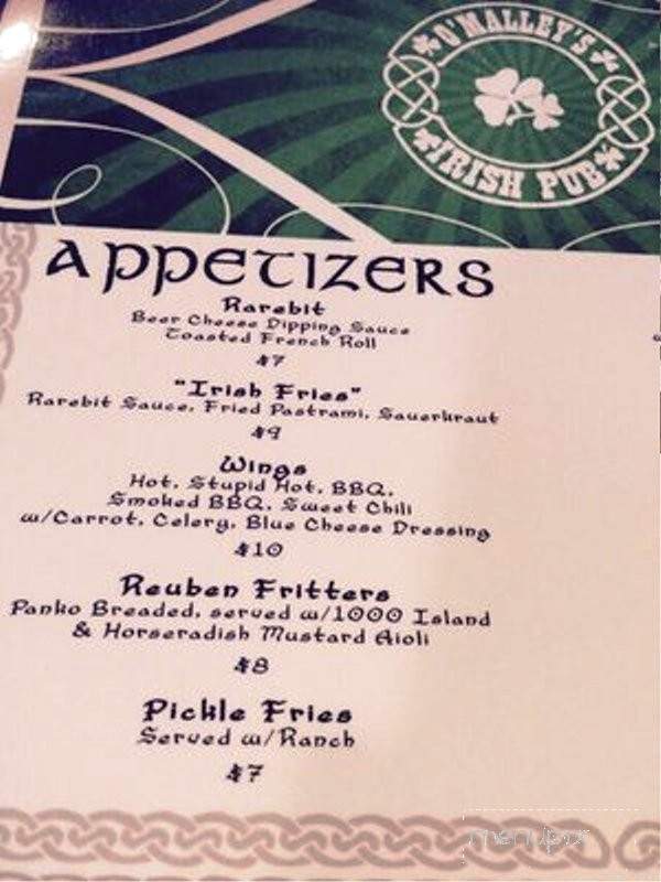 Parker'S at O'Malley'S - Tacoma, WA menu_pic