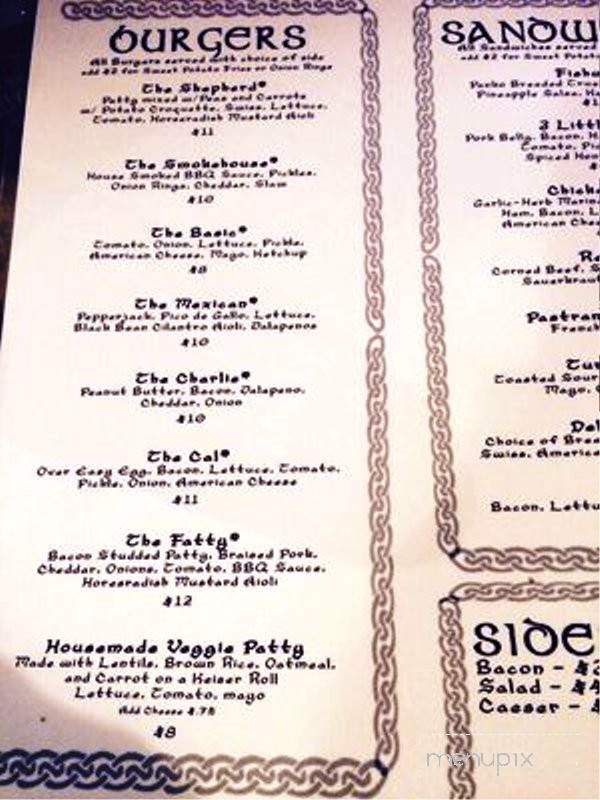 Parker'S at O'Malley'S - Tacoma, WA menu_pic