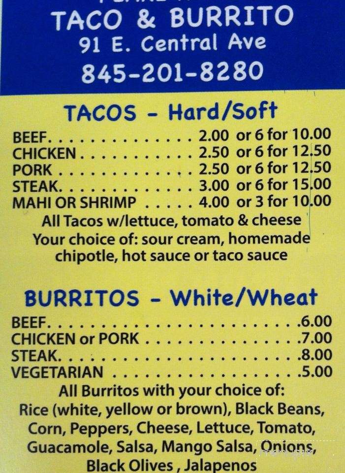 Pearl River Taco & Burrito - Pearl River, NY menu_pic