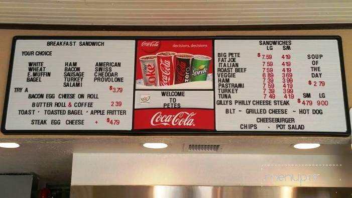 Pete's Eats - Longwood, FL menu_pic