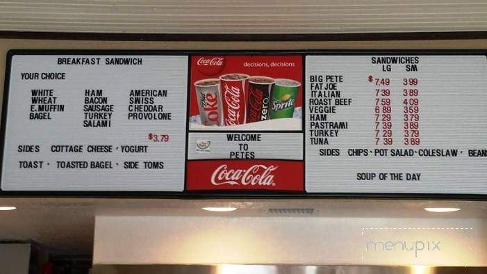 Pete's Eats - Longwood, FL menu_pic