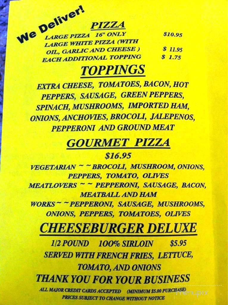 Philly's Pizza - Alexandria, LA menu_pic