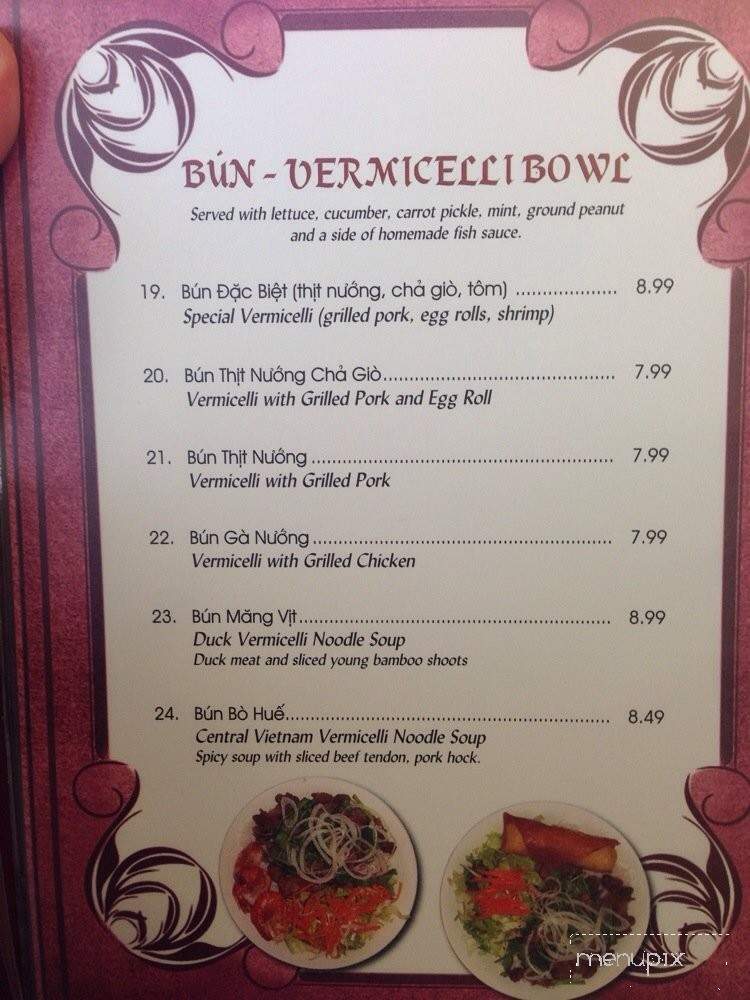 Pho 102 - Tumwater, WA menu_pic