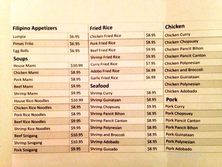 Pinoy Express - Cabot, AR menu_pic