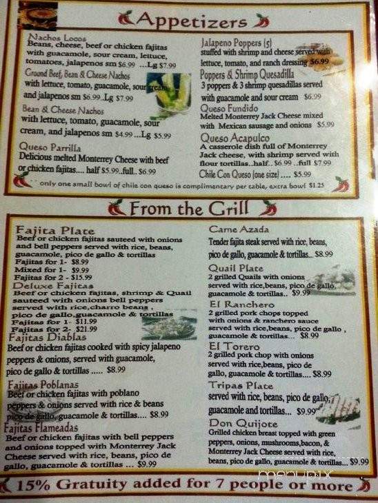 Pinto Bean - Victoria, TX menu_pic