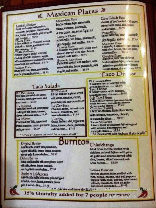 Pinto Bean - Victoria, TX menu_pic