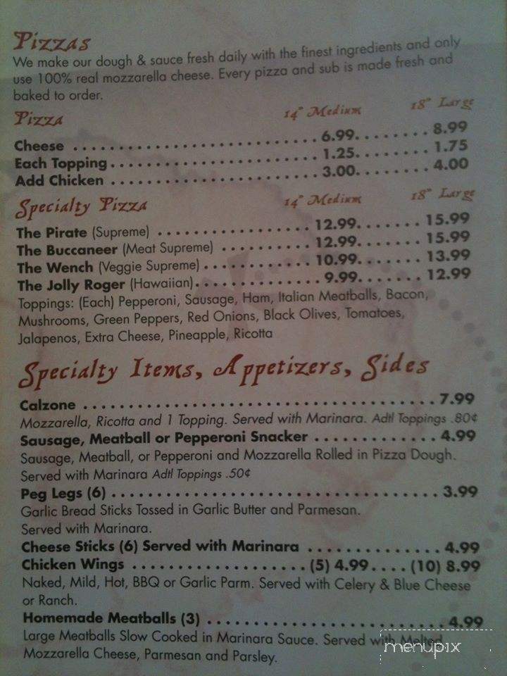 Pirate Pizza - Seminole, FL menu_pic
