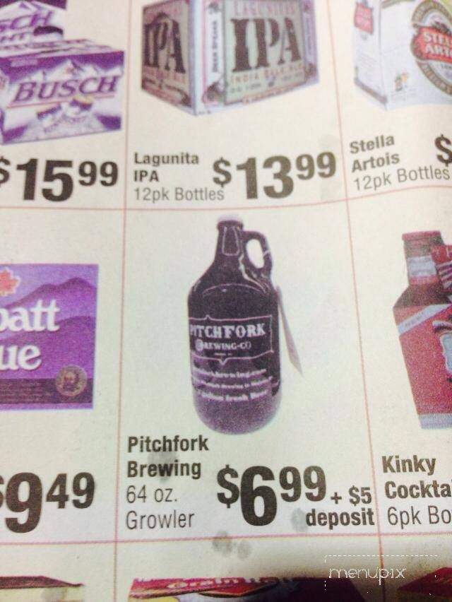 Pitchfork Brewery - Hudson, WI menu_pic