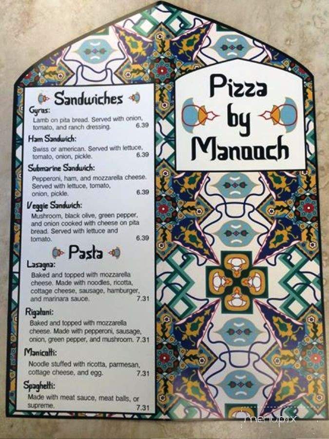 Pizza By Manooch - Tahlequah, OK menu_pic