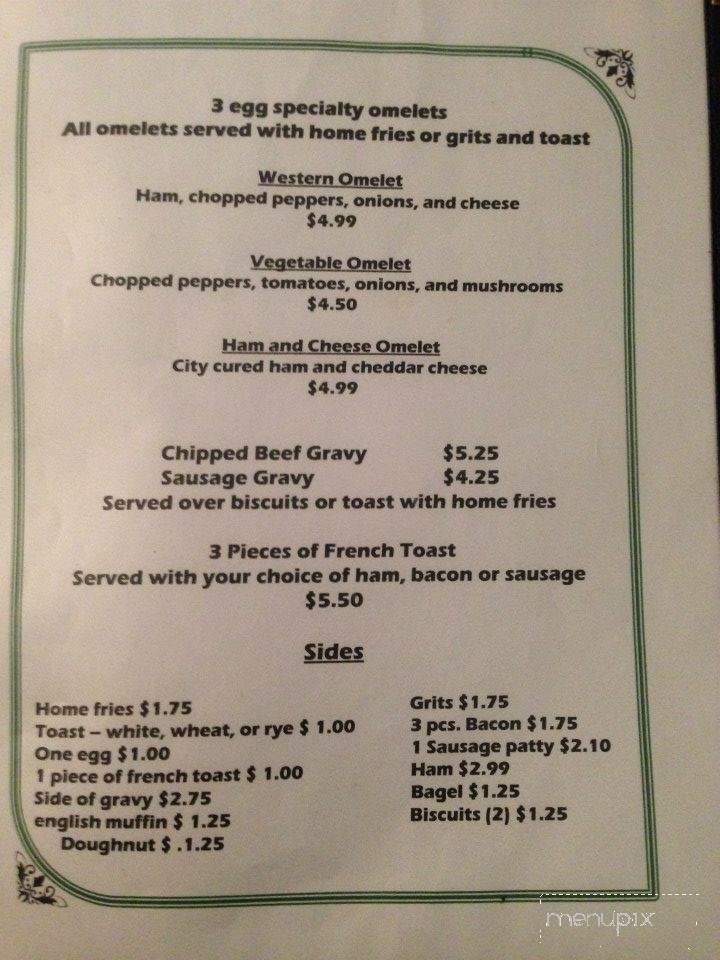 Potomac River Grill - Hancock, MD menu_pic