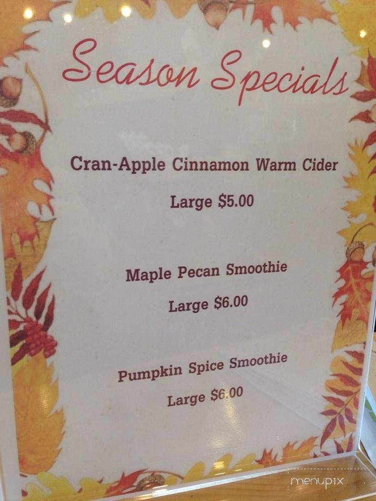 Purelife Organic Healthfood - Wilmington, NC menu_pic