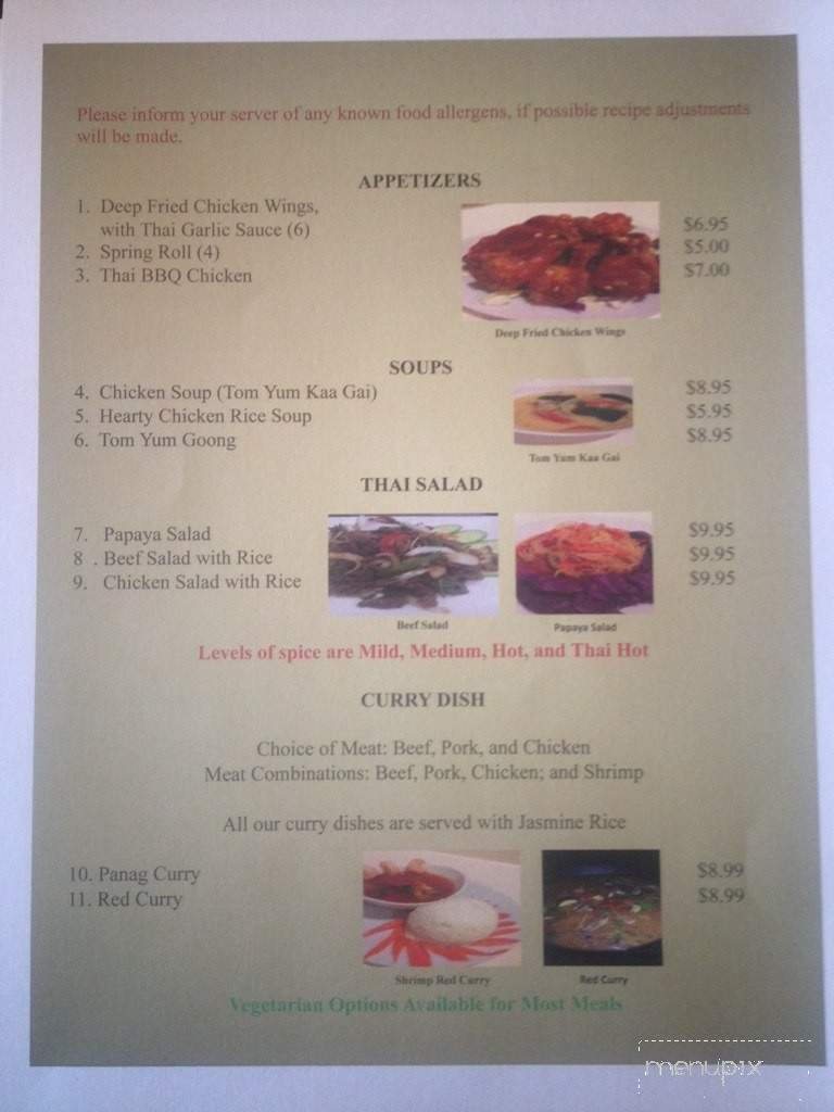 Purn's Thai Kitchen - Waynesville, MO menu_pic