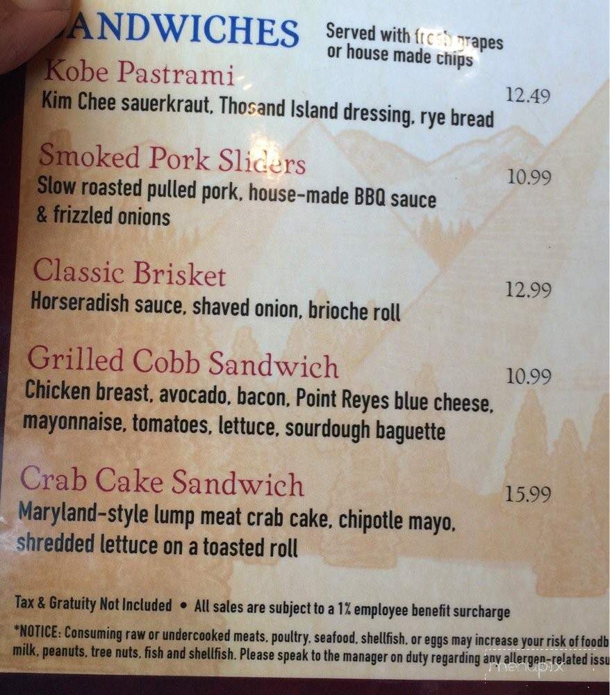 Pyramid Ale Taproom - Oakland, CA menu_pic