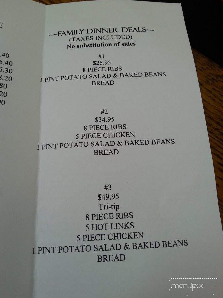 Q&R Barbeque - Sacramento, CA menu_pic