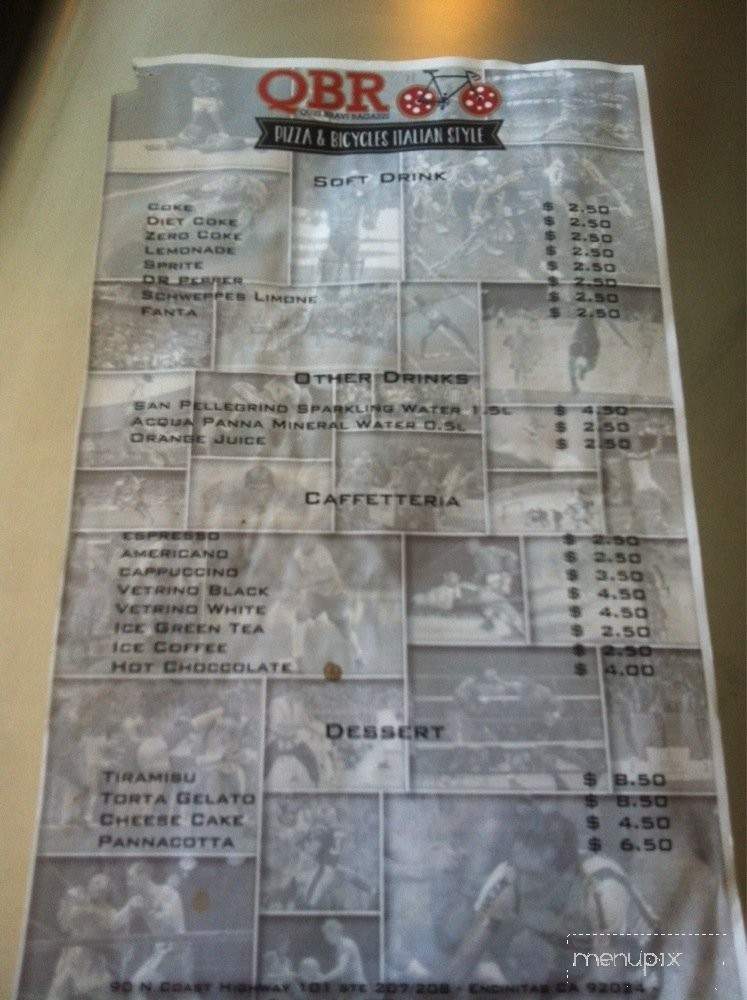 Quei Bravi Ragazzi - Encinitas, CA menu_pic