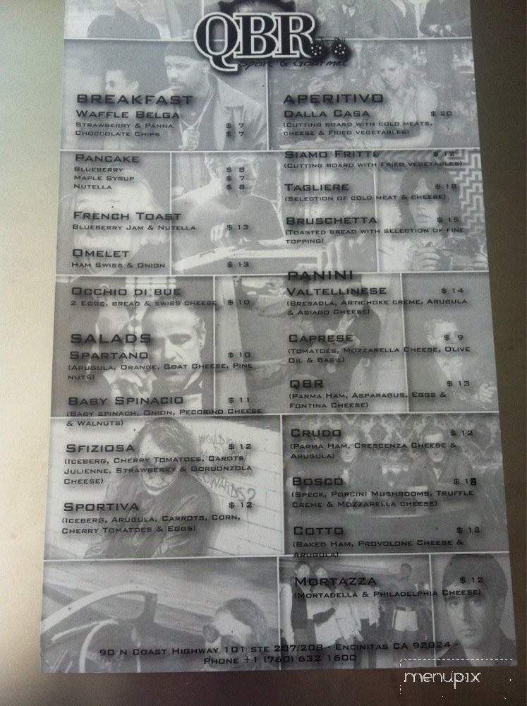 Quei Bravi Ragazzi - Encinitas, CA menu_pic